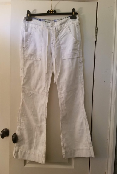 Free People White Carpenter Pants size 4 - Picture 1 of 5